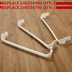 3PC Door Rack Shelf Retainer Bar for Frigidaire Refrigerator (240534701, 240534901)