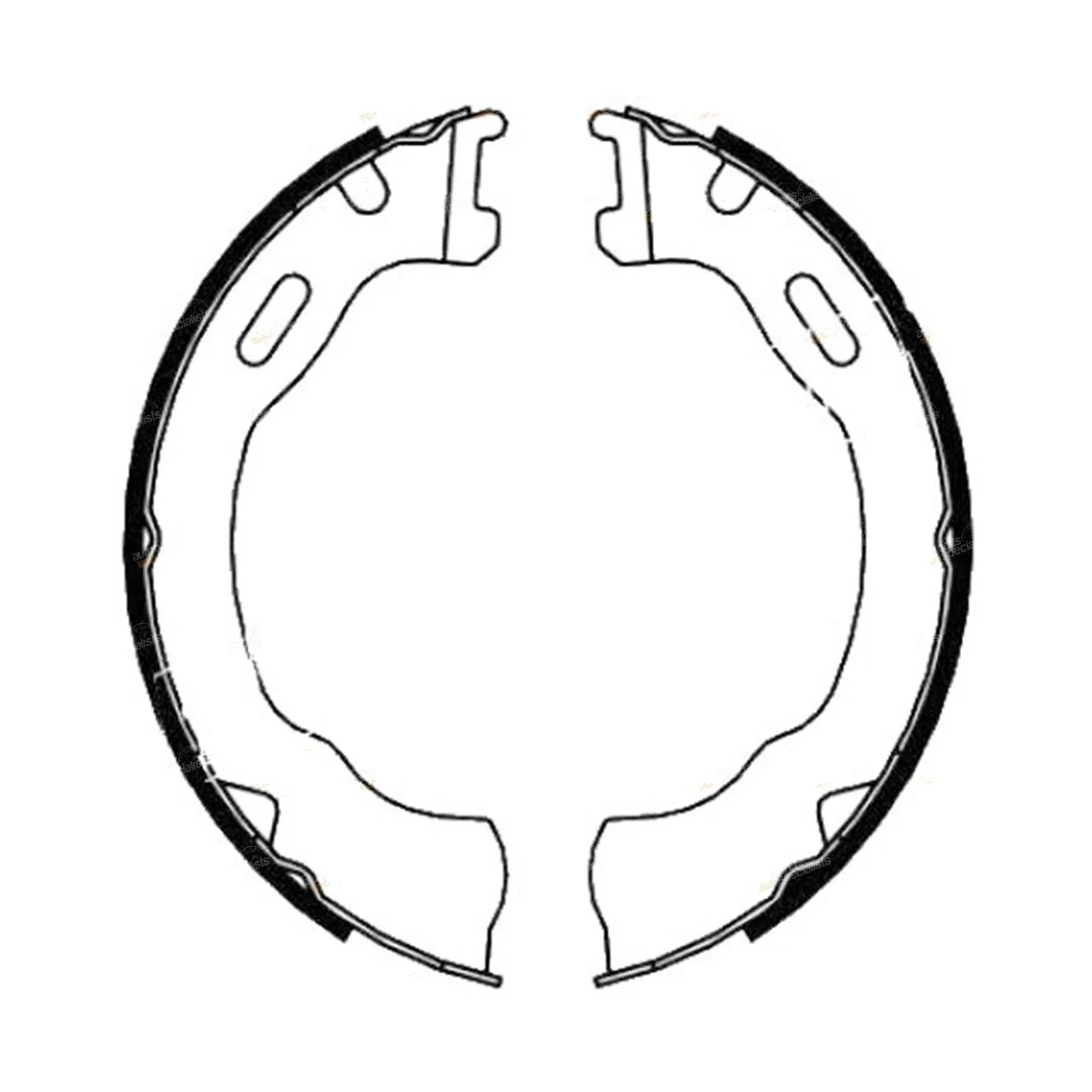 Hand Park Brake Shoes Set for Explorer UT UX UZ