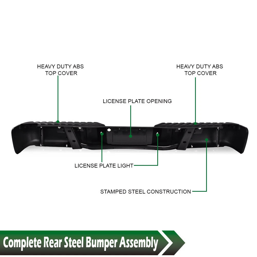 Rear Step Bumper Assembly for Ford F-150 (2009–2014)