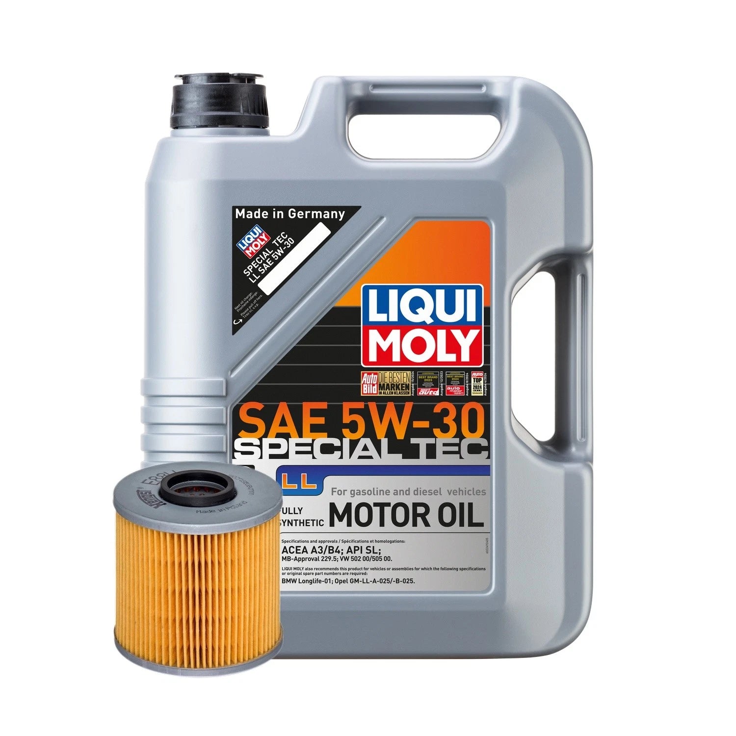 5L Liqui Moly Special Tec LL 5W-30 Oil Change Kit for BMW 318i (1992–1998)