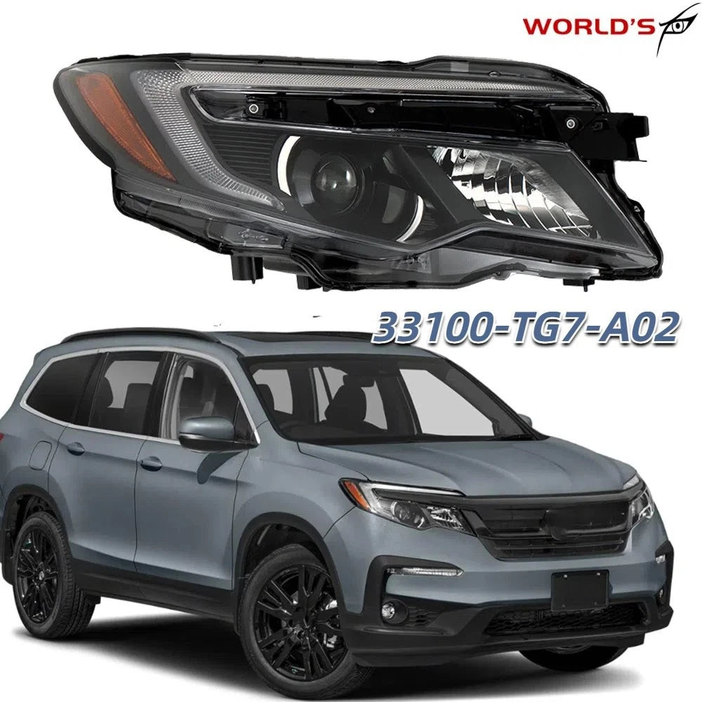 Passenger Headlight for Honda Pilot, Ridgeline (2016–2020) Halogen