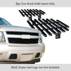 Tow Hook Grill Insert for Chevy Tahoe/Suburban (2007-2014) Stainless Black