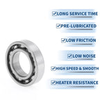 Deep Groove Ball Bearing 30x55x13mm for Scooter Skateboard (P0)