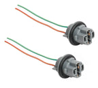 2 x Wedge Car Stop Light Globe Socket Harness Connector