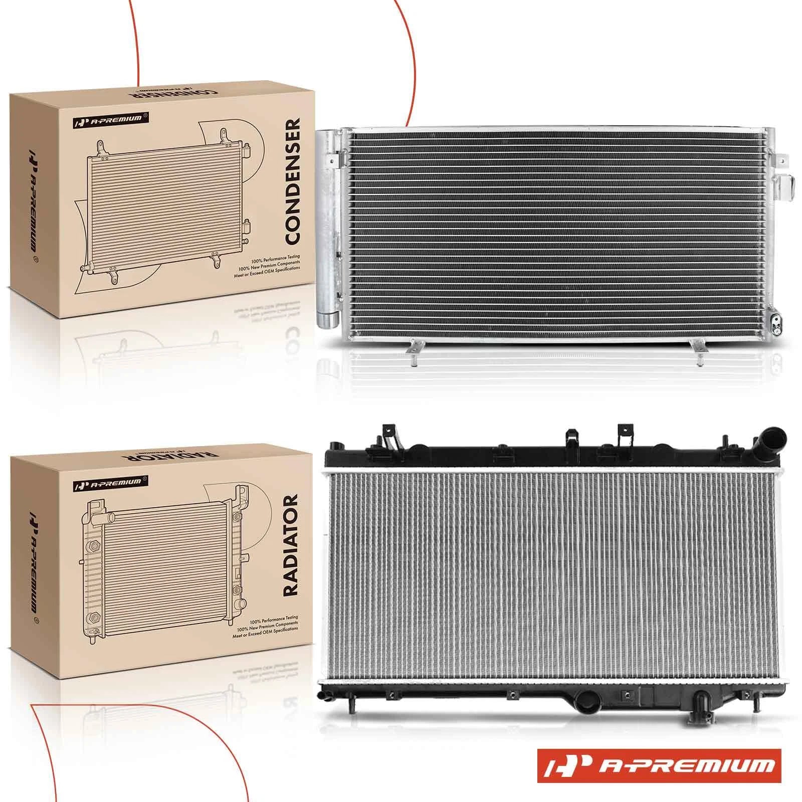 2X Radiator & AC Condenser Cooling Kit for Subaru Impreza (2008–2014)