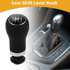 6 Speed Manual Gear Shift Knob for Audi A3 (2008–2013) Plastic Faux Leather Black
