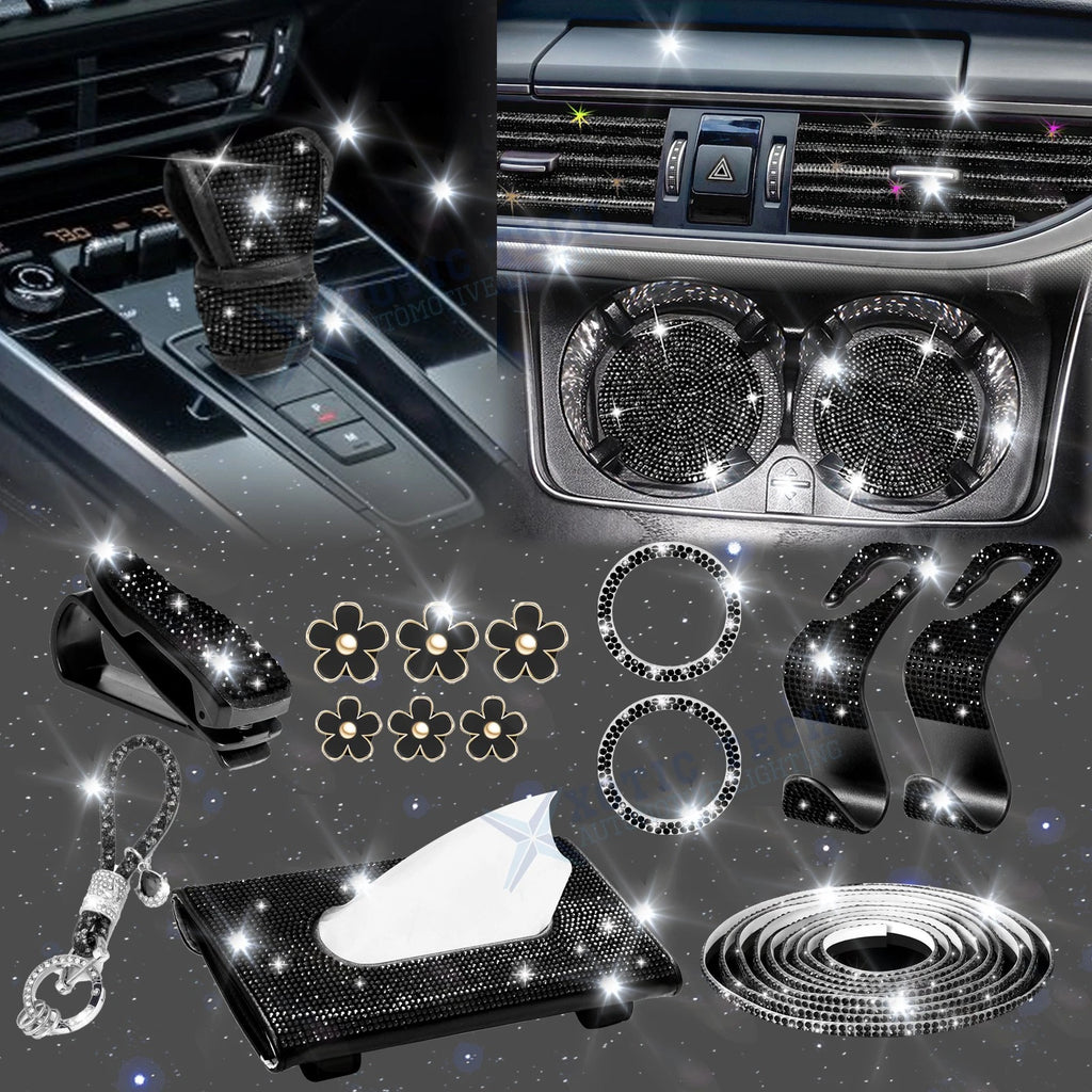 Bling Rhinestone Gear Shift Cover for Toyota RAV4 (2016–2018)