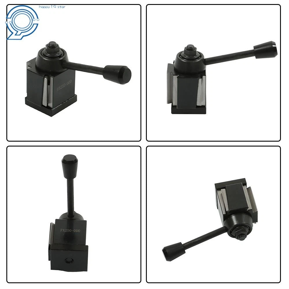 3Pcs Wedge Type Quick Change Tool Post Set for Lathe Up to 8"