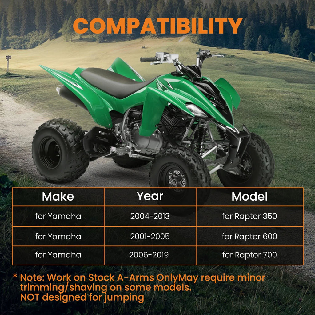 3 Inch Adjustable Lowering Kit for Yamaha Raptor 700 350 660 (2001-2023)