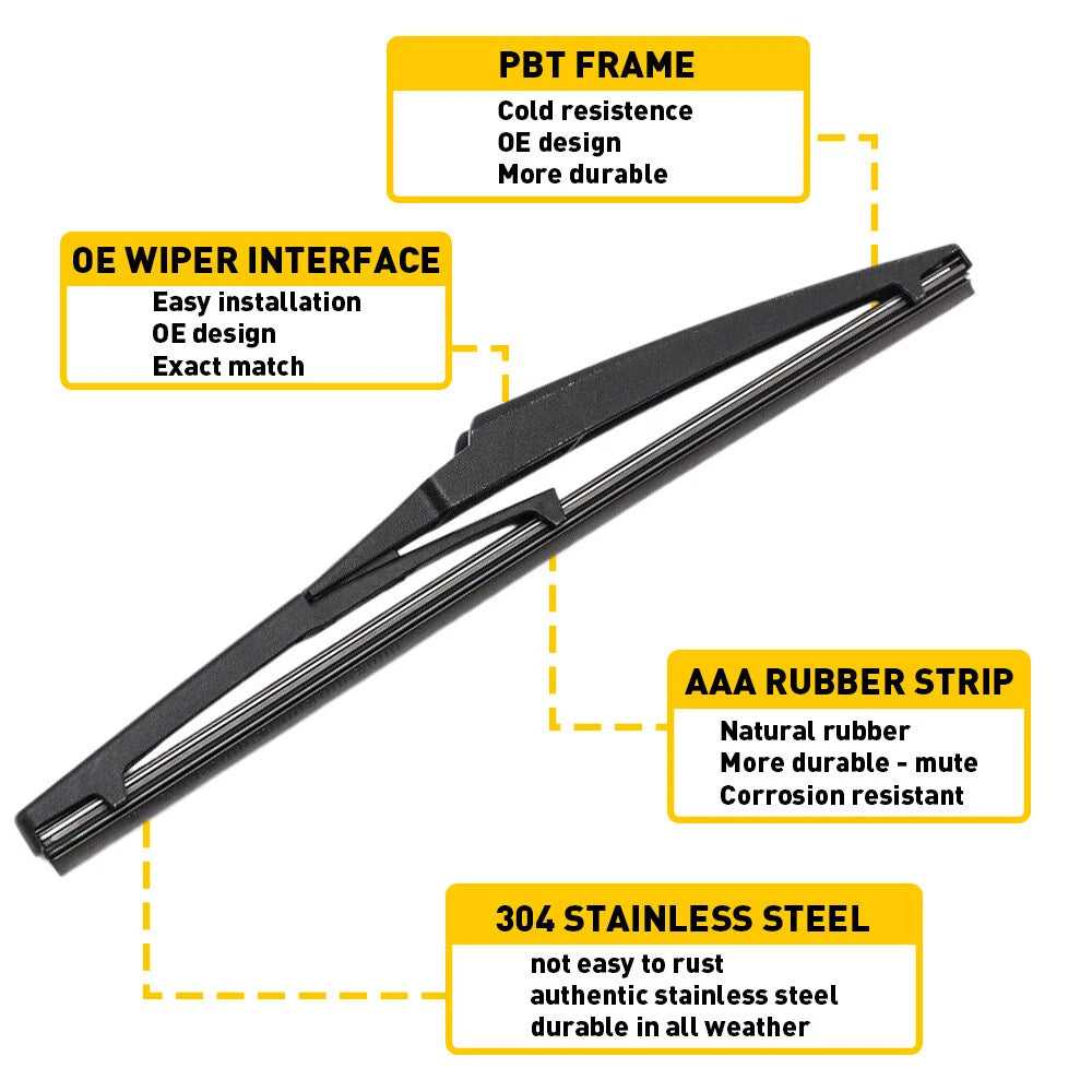 Rear Wiper Arm and Blade for Kia Soul (2010–2020)