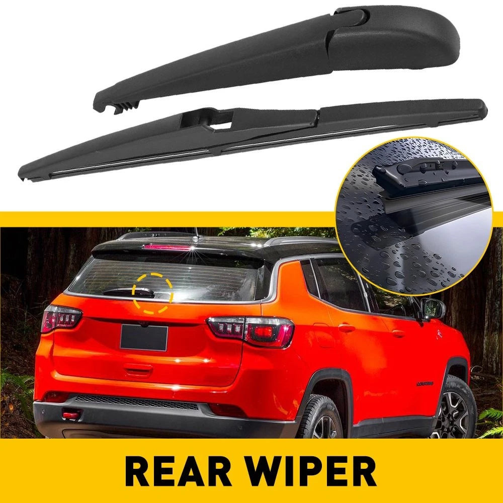 Set of 2 Rear Windshield Wiper Arm and Blade for Toyota RAV4 (2013–2018)