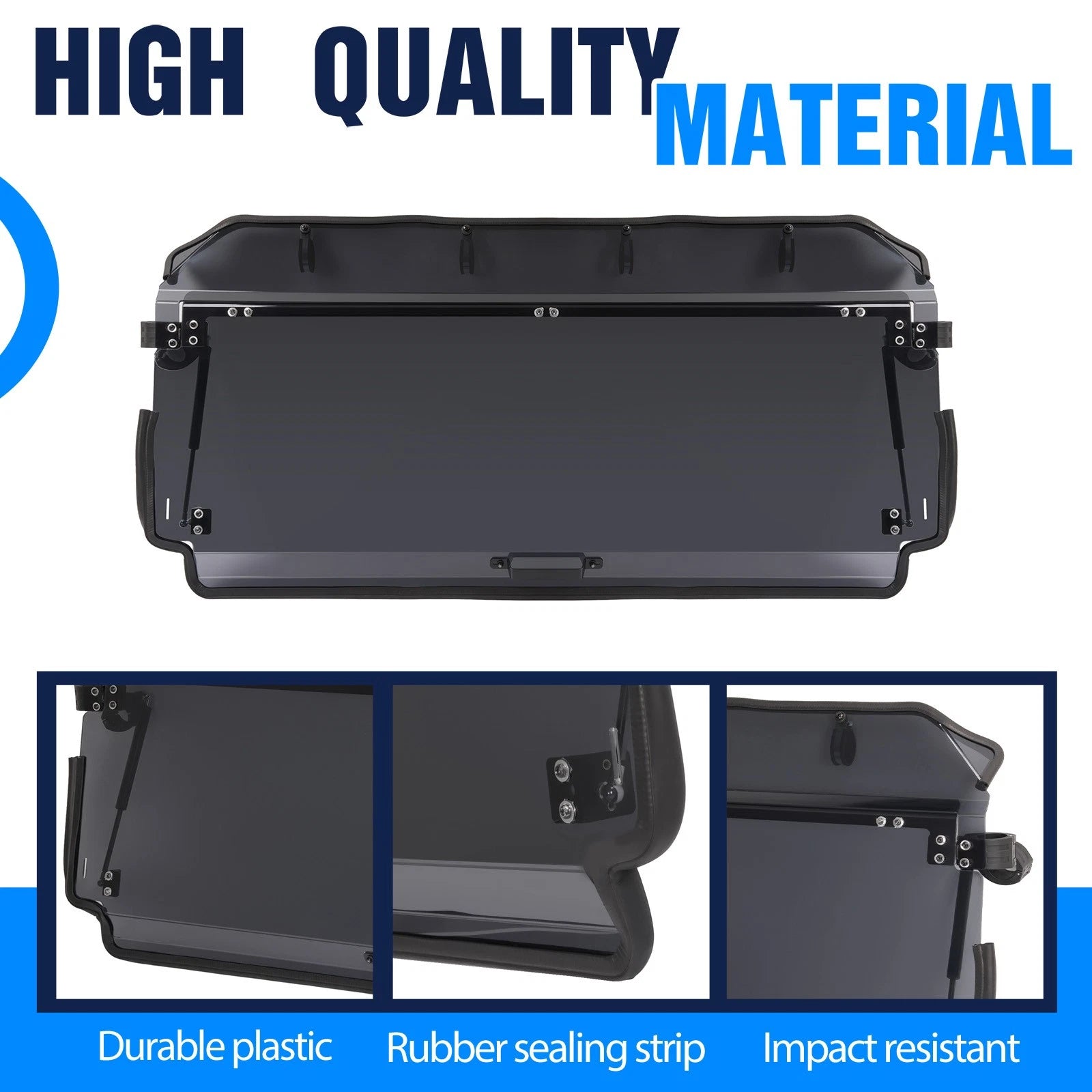 Rear Smoke Windshield for Honda Pioneer 1000-5 (2016–2023)