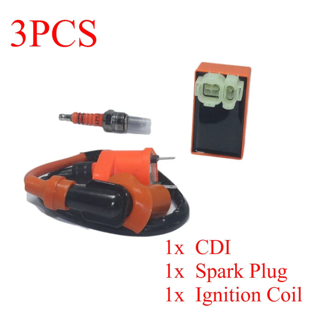 CDI + Spark Plug + Ignition Coil for GY6