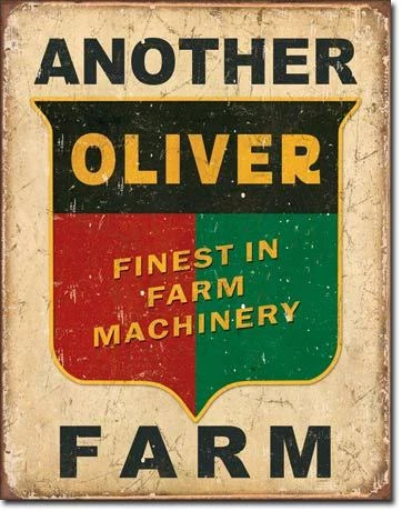 Vintage Replica Tin Metal Sign for Oliver Farm Machinery (1775)