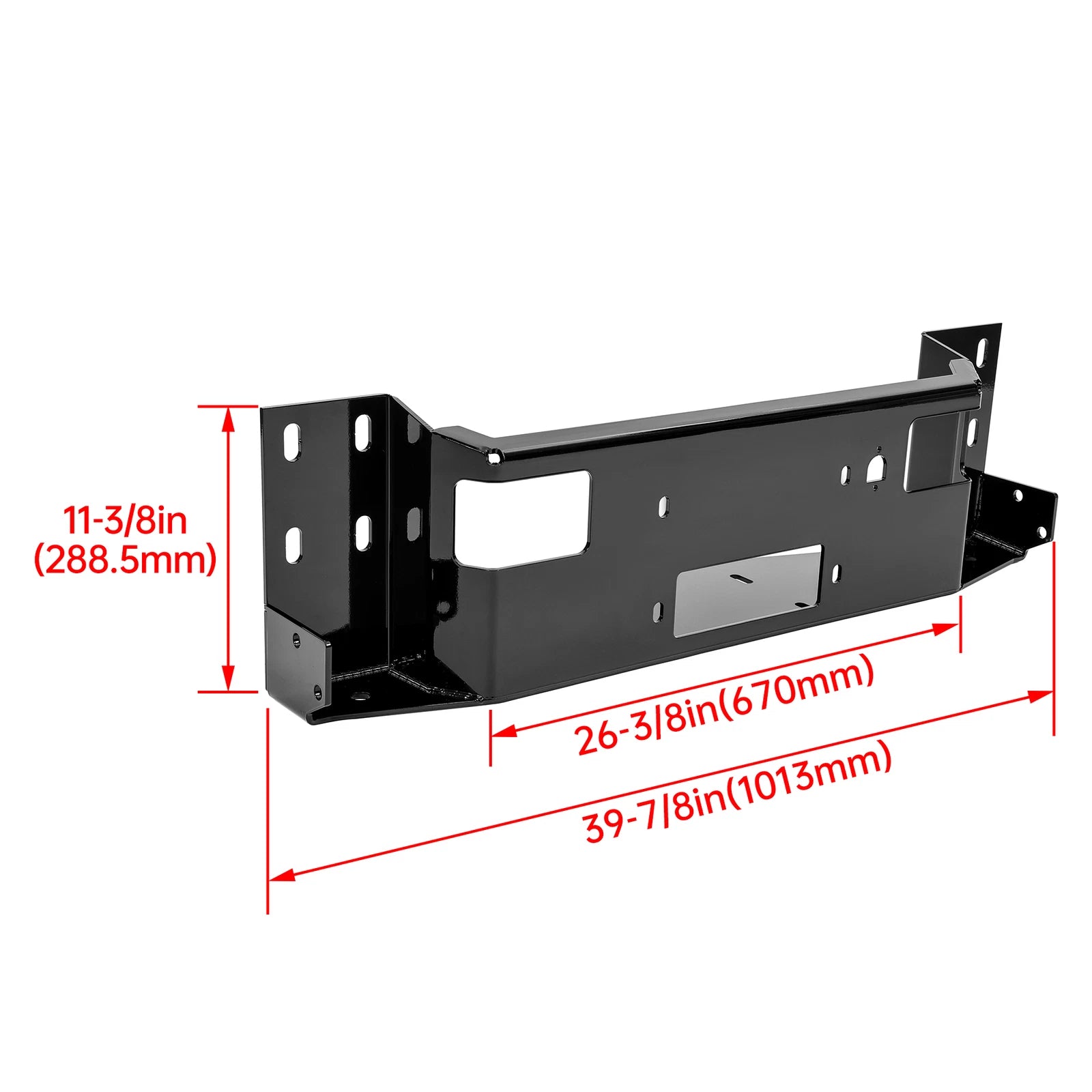 Bumper Winch Mount Plate for Ford F150 F250 F350 F450 Bronco (Universal)