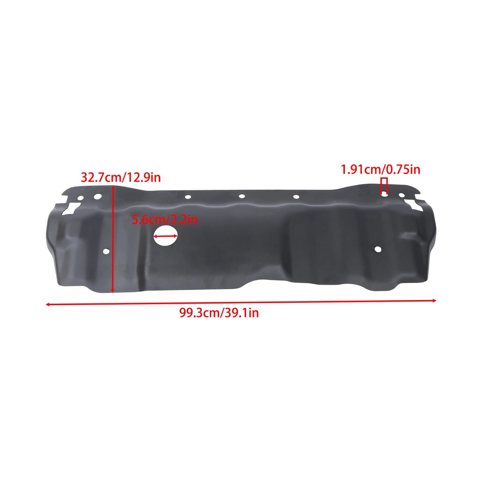 Front Bumper Skid Plate for Wrangler JK Rubicon (2007–2018) Black