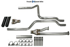 2.5" Dual Exhaust Kit Y Pipe for Toyota Tundra (2014–2021) Black Tip