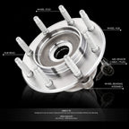Front Wheel Bearing & Hub w/ ABS for Avalanche Silverado Sierra Yukon XL (2001–2007)