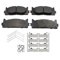 Set of 4 Akebono ProACT Front Ceramic Brake Pads for Toyota ES300h ES350 Avalon Camry (2013–2020)