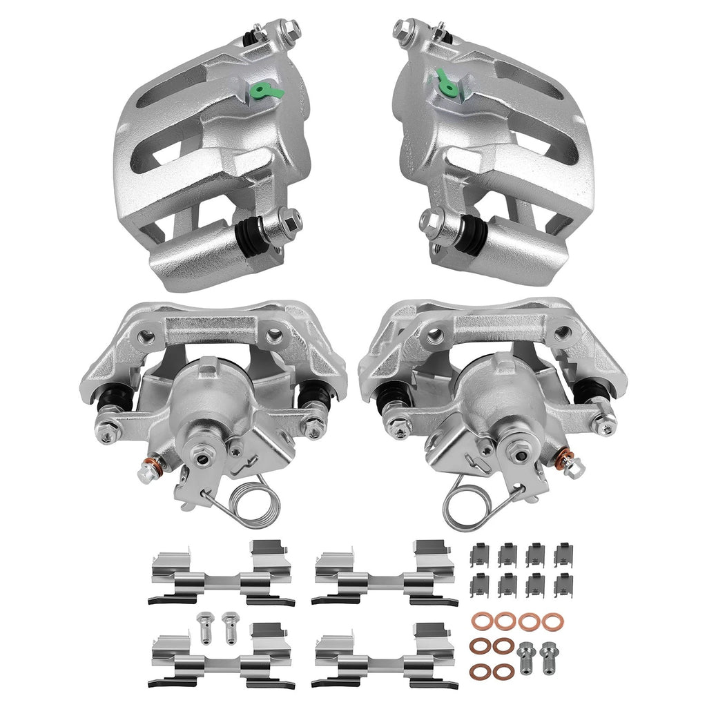 Set of 2 Front Rear Disc Brake Calipers w/Bracket for Ford Taurus (2013-2019)