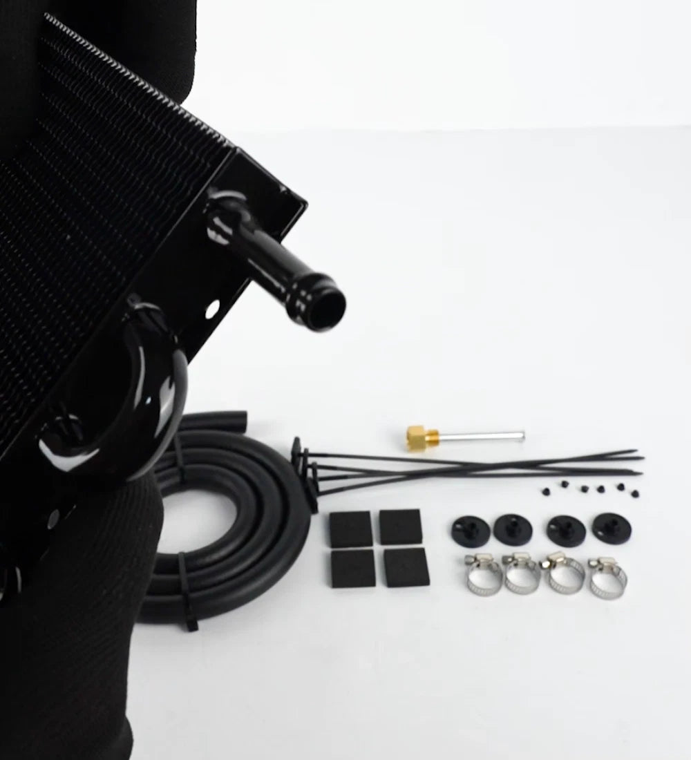 10 Pass Aluminum Engine Oil Cooler Radiator with Hose Mounting Kit