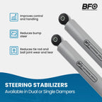 Dual Steering Stabilizer for Ford F-250 F-350 Super Duty 4WD (2005–2022)