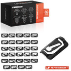 30Pcs Metal Window Reveal Moulding Clips for Chevy Pontiac 