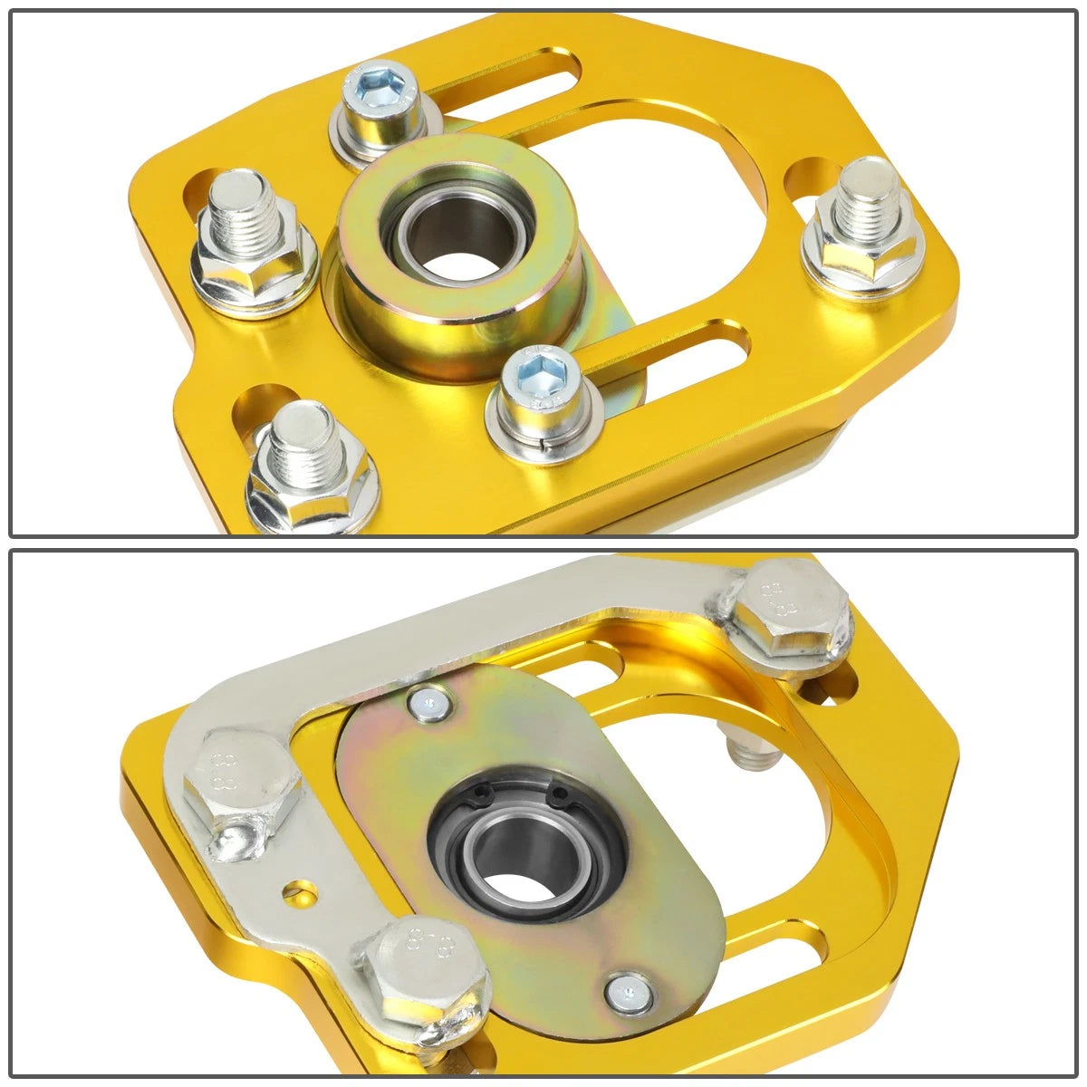 Adjustable Camber Caster Plates for Ford Mustang (1990–1993) +3.0/-2.0