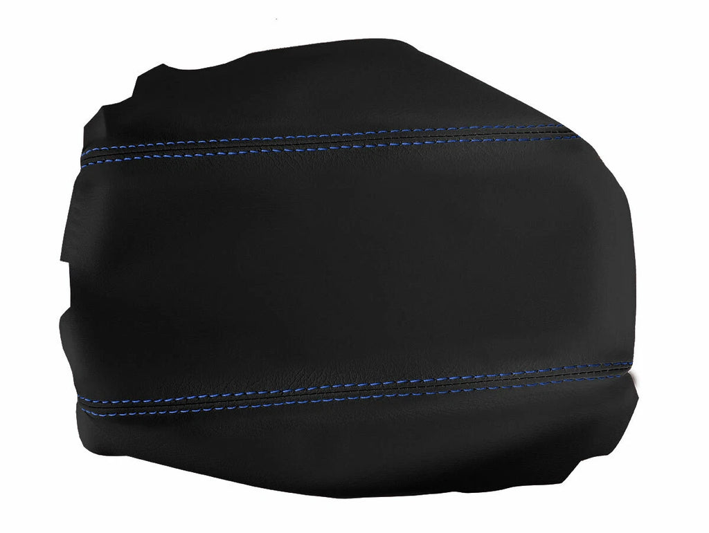 Leather Console Lid Armrest Cover for Acura TSX (2009–2014) Blue Stitch