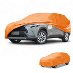 Waterproof Car Cover for Toyota Corolla Cross (2022–2023) Orange Cotton