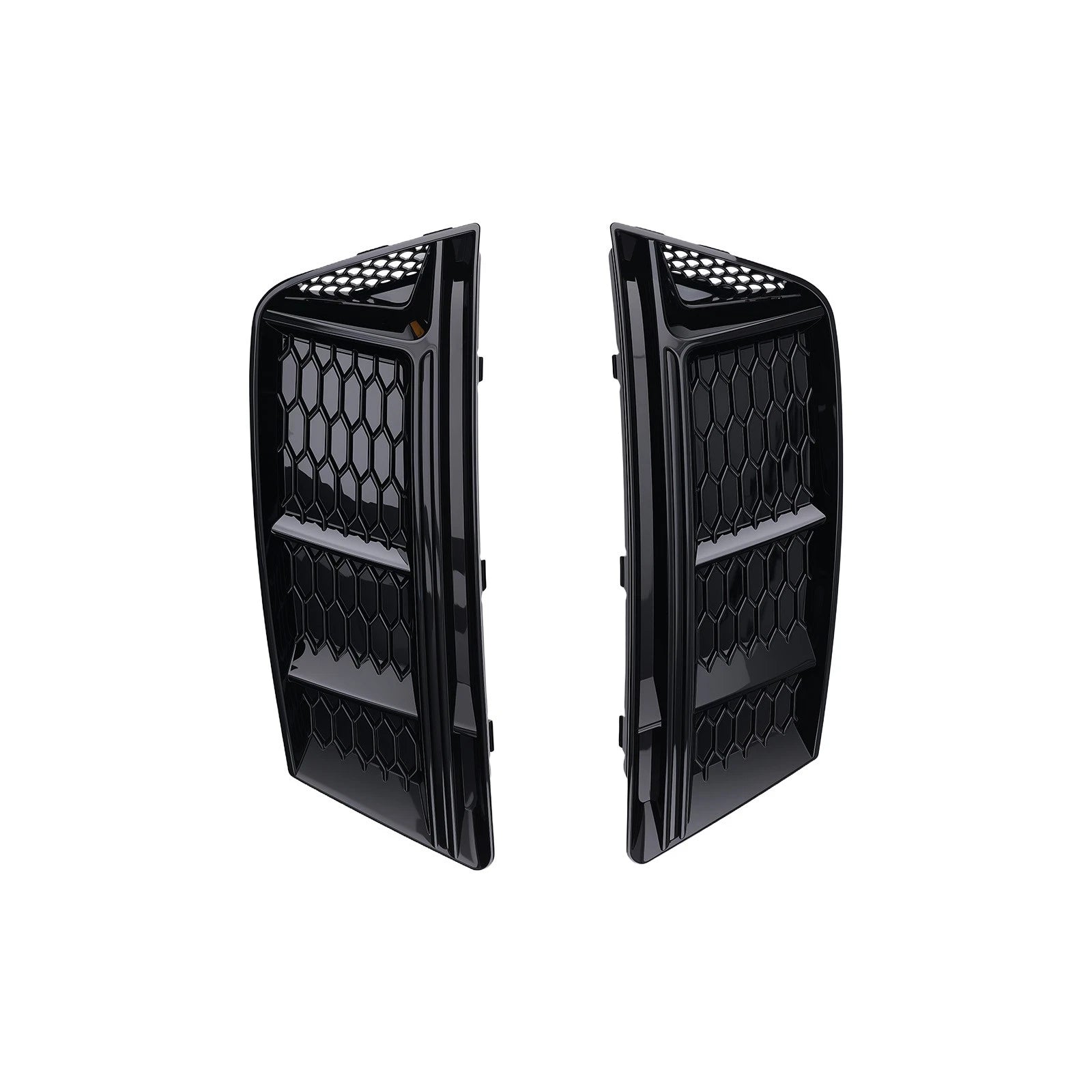 2X Fog Light Grille Lower Bumper Cover for Audi A4 B9 (2016-2018)