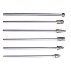 6pcs 10mm Rotary Aluminum Cut Burrs 6mm 1/4" Shank 150mm Long Reach