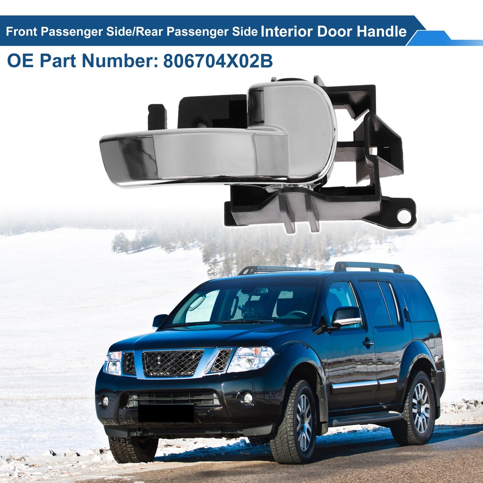 Front Driver Side Interior Door Handle for Nissan Pathfinder R51 (2005–2012) No. 806704X02B