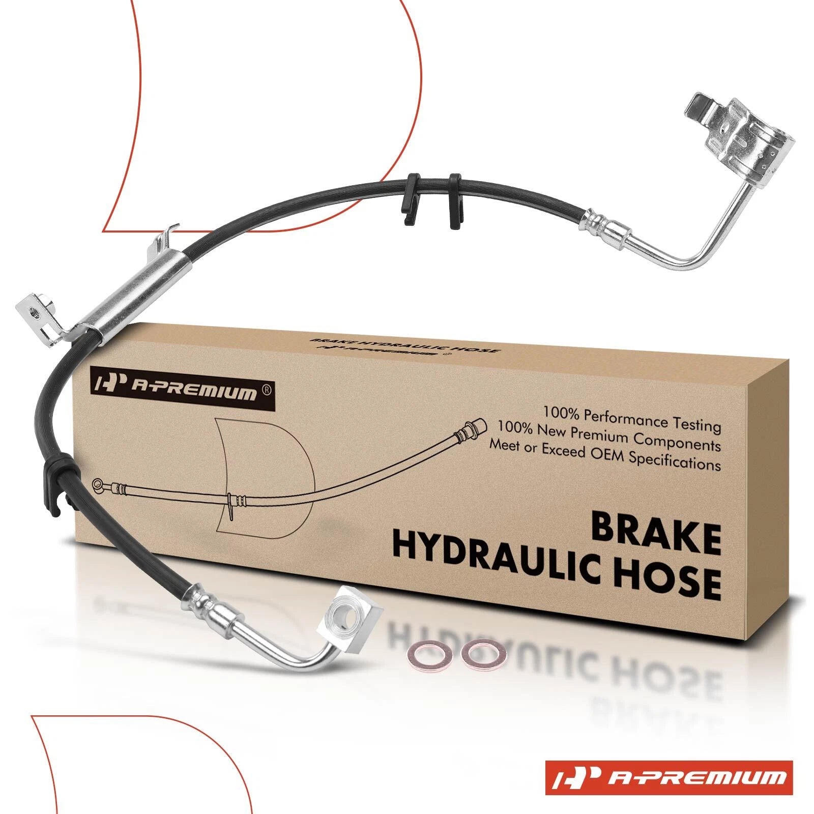 Front Right Brake Hydraulic Hose for Jeep Wrangler JK/JL (2011–2018)