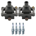 Set of 2 Ignition Coils & 4 G-Power Spark Plugs for Mercedes SLK230 (1998–2000)