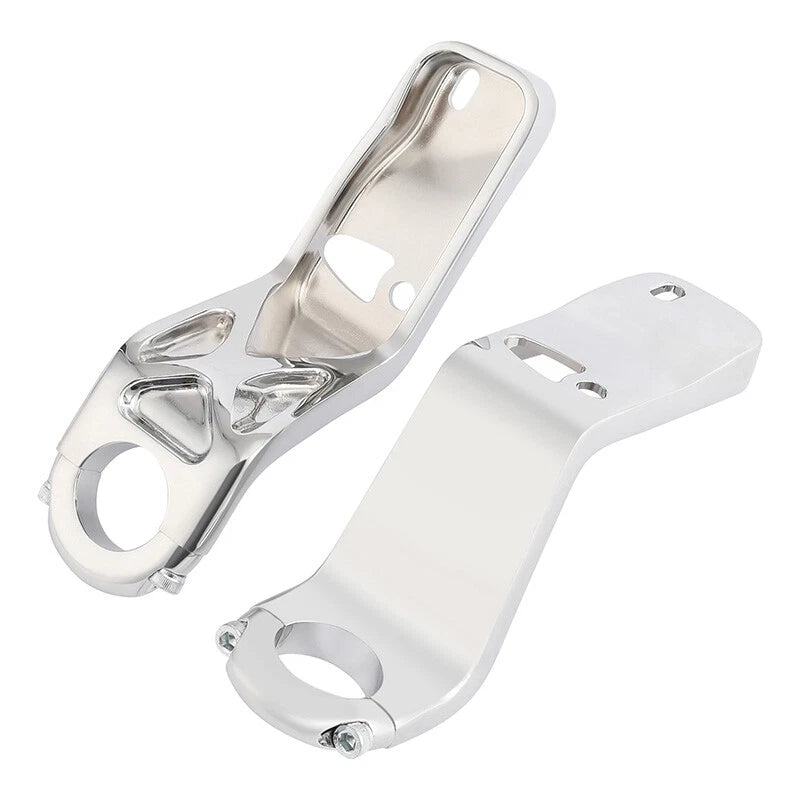 Chrome Headlight Fairing Mount Bracket for Harley Low Rider ST (2022–2025)
