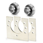 1" Live Axle Bearing Kit for Go-Karts Mini Bike (3-Hole Flangettes)