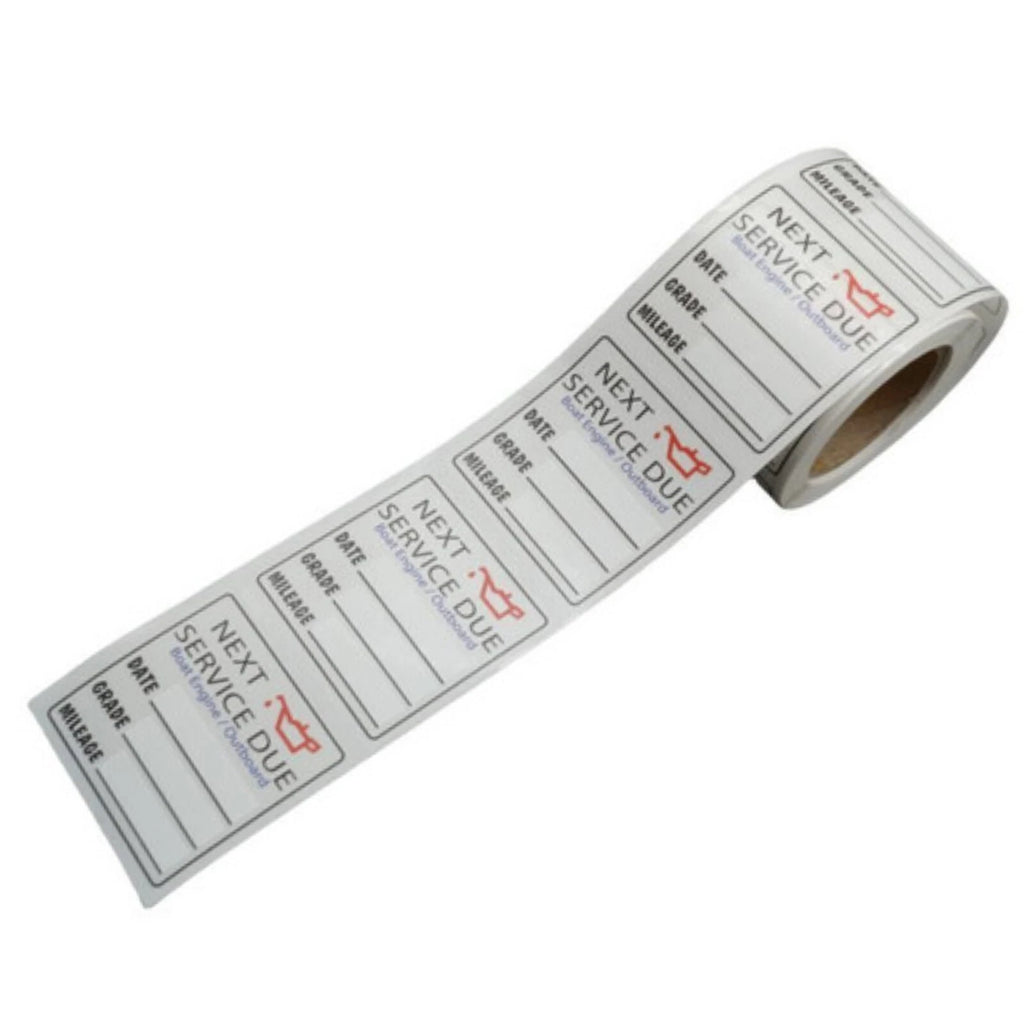 Oil Change Service Reminder Stickers for All Vehicles (200 Count)