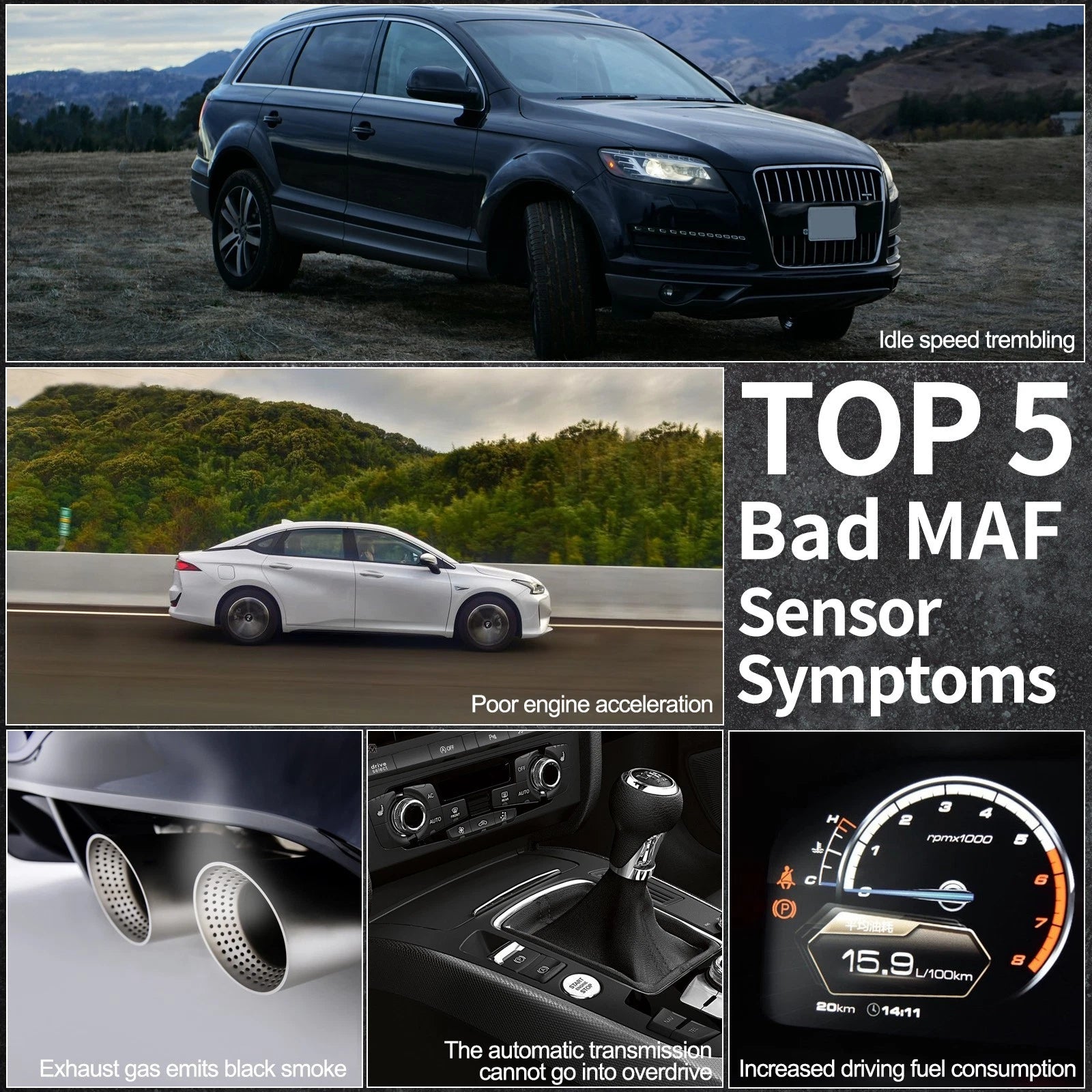 Mass Air Flow MAF Sensor for Lincoln Navigator (2005–2014) 5.4L