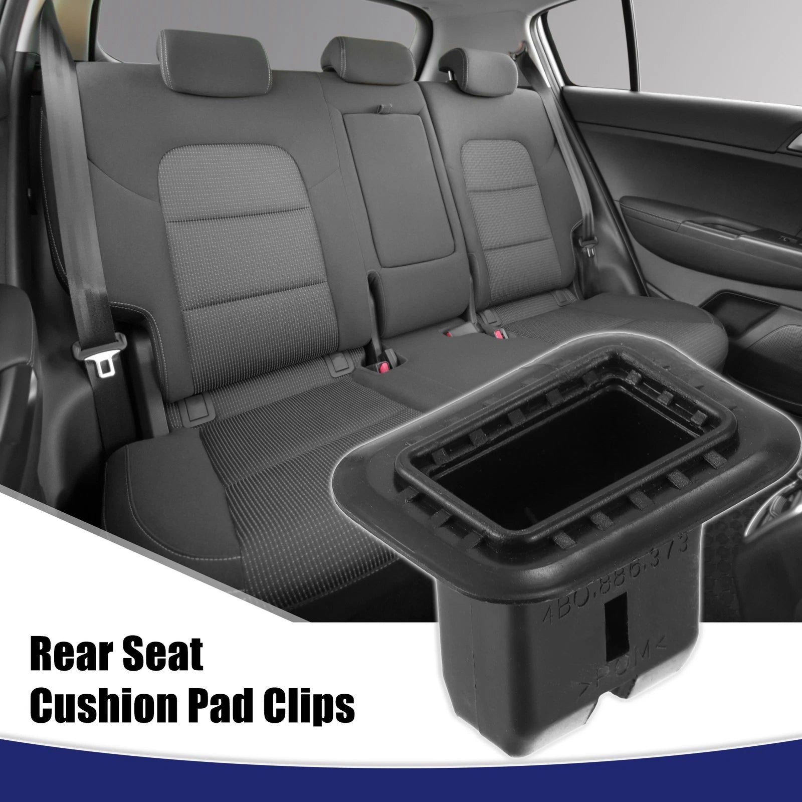 Set of 10 Rear Seat Cushion Pad Clips for Audi A4 (2002–2008)