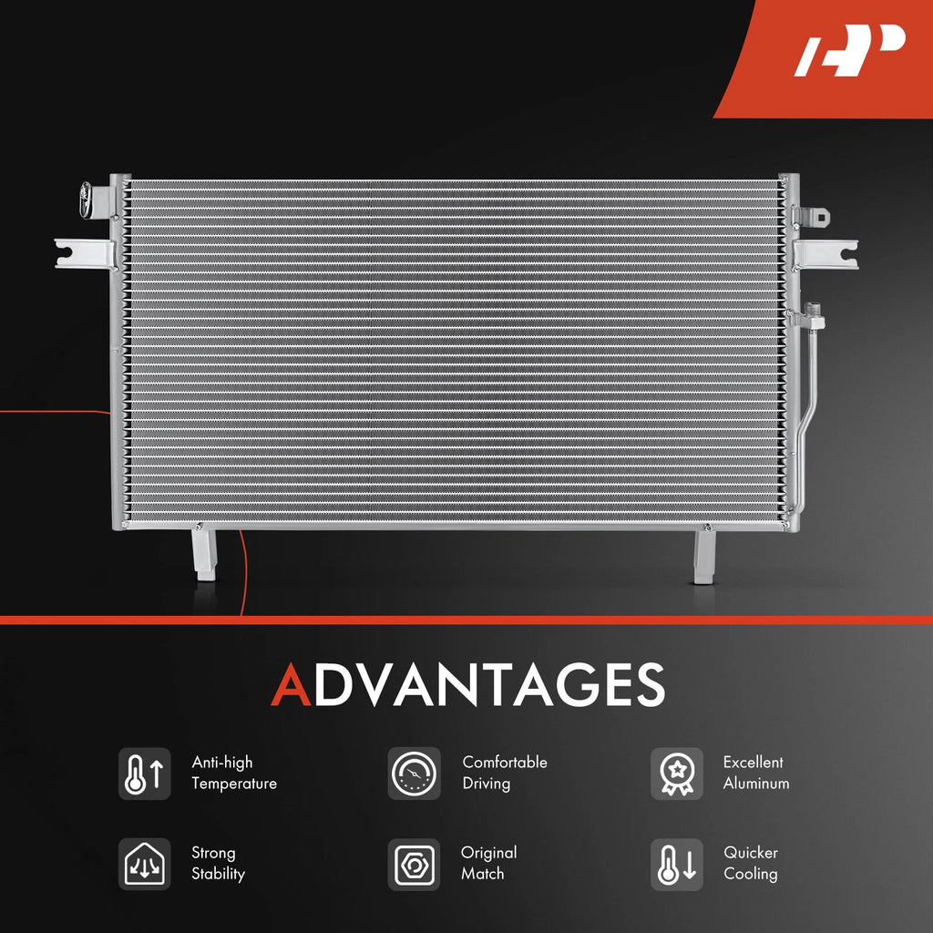 A/C Condenser with Bracket for Nissan Pathfinder INFINITI QX4 (1998–2000)
