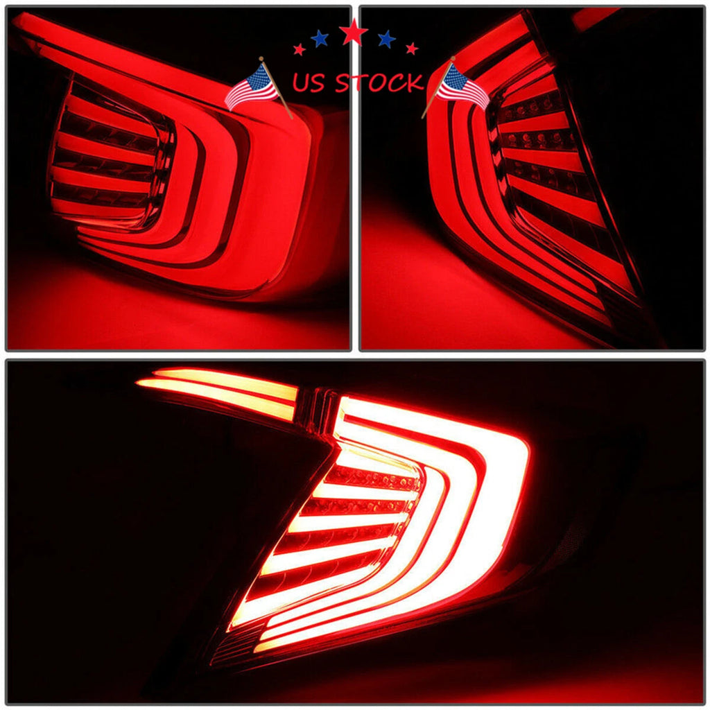 LED Tail Light Brake Lamps for Honda Civic 4DR Sedan (2016–2018)