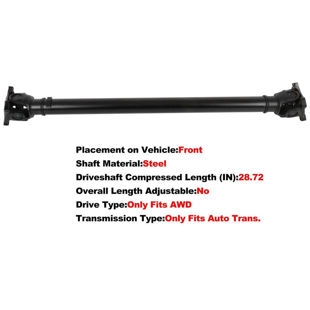 Front Drive Shaft Assembly for BMW 528i xDrive F10 AWD (2014–2016) 26208628043