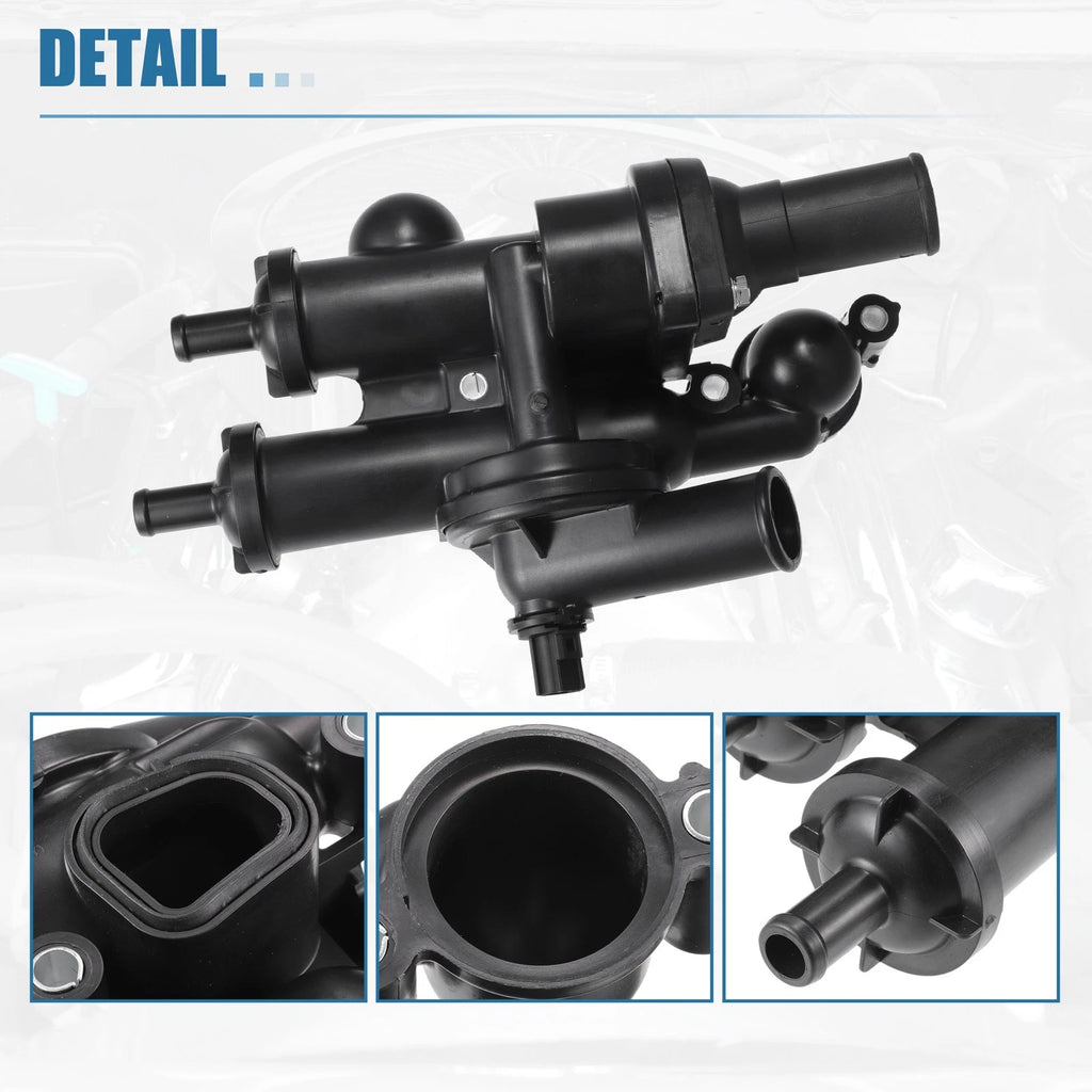 Set of 1 Engine Thermostat Housing for Dodge Journey (2009–2020) No. 68003582AB