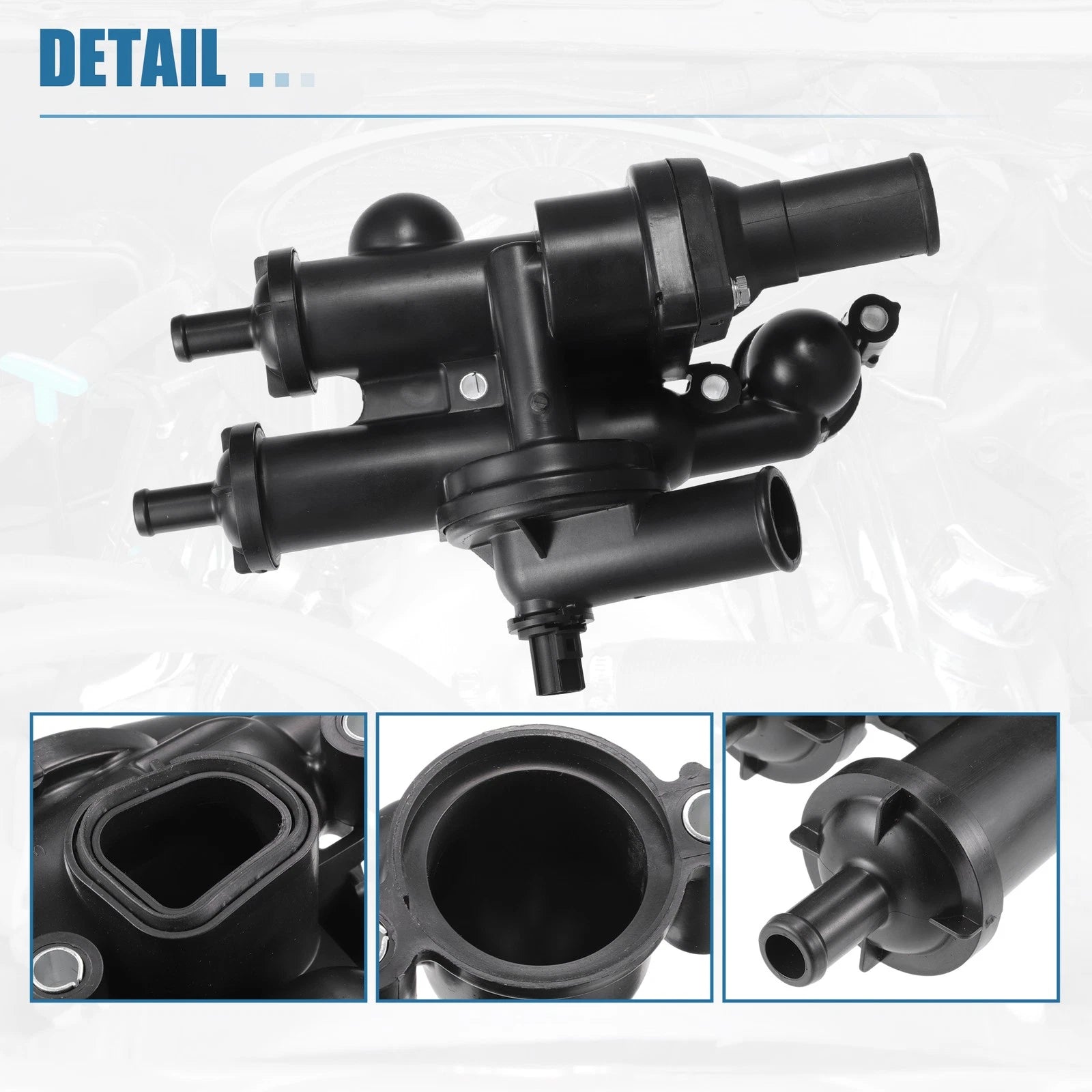Set of 1 Engine Thermostat Housing for Dodge Journey (2009–2020) No. 68003582AB