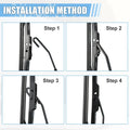 Rear Windshield Wiper Blade Arm Set for Chrysler Town & Country (2008-2016)