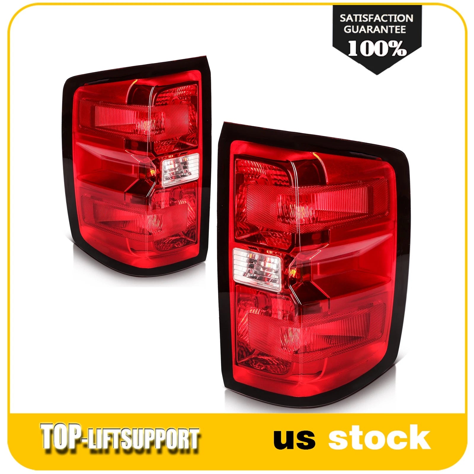 Tail Lights Assembly for Chevy Silverado 1500 2500 GMC Sierra (2014–2019)