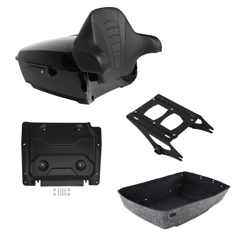 Trunk Backrest Mount Rack Plate for Harley Road Electra Glide (2014–2026)