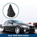 Gear Shift Stick Gaiter for BMW E30 (1982–1994) - Black Leather, 3 Color Lines