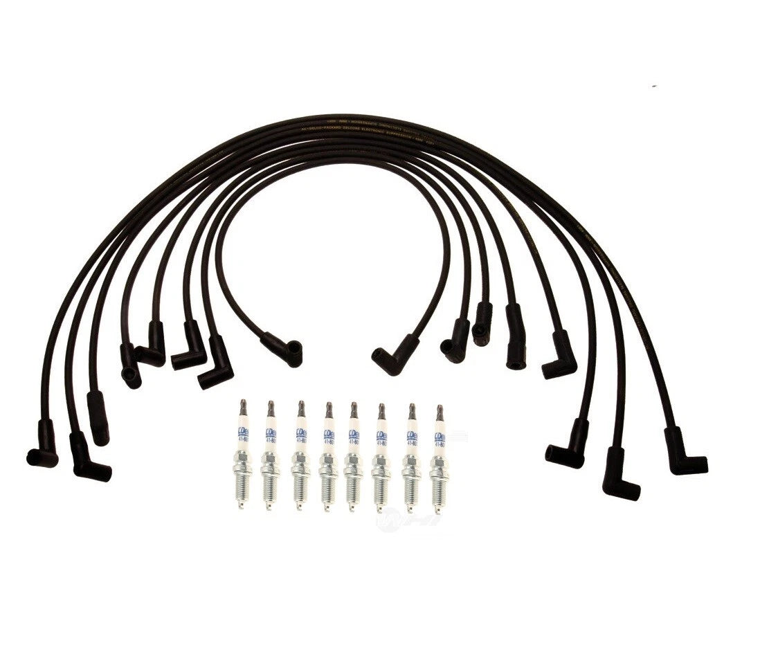 Ignition Wire Set & 8 ACDelco Platinum Spark Plugs for Chevy 5.7 (VIN 8)